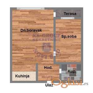 Dvosoban 43m2 Bulevar patrijarha Pavla